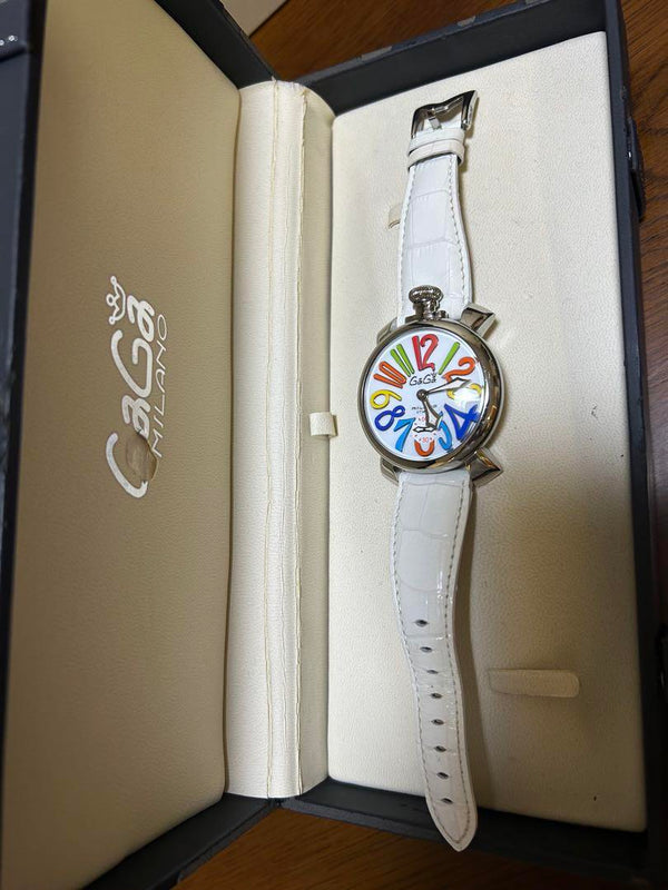 Gaga Milano Hand-wound Watch Swiss Mechanical Movement Luxury Mens Wristwatch