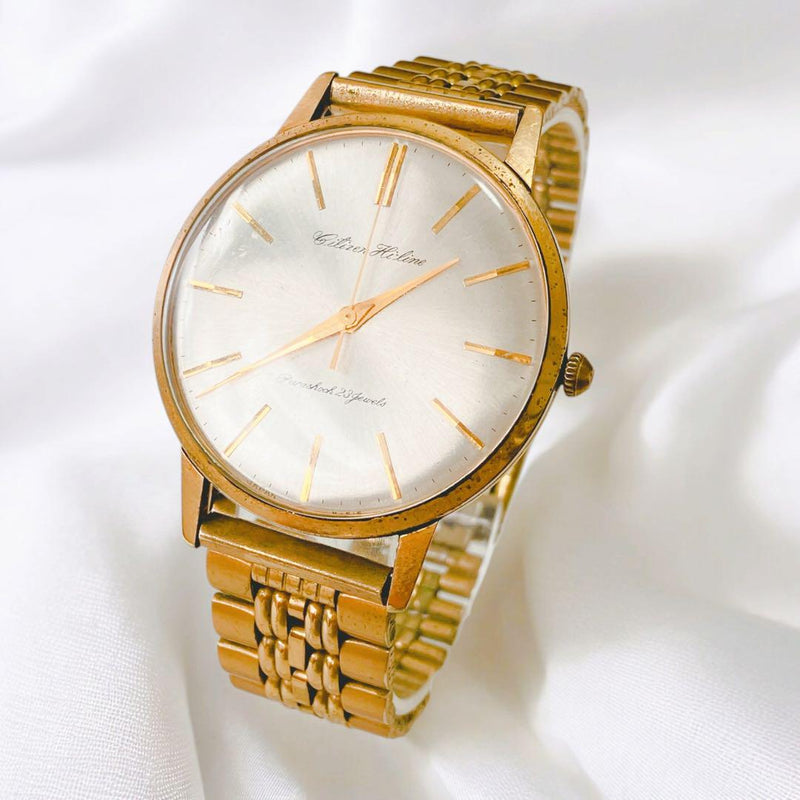 51507081 Hand-wound Watch Highline Gold 14k Gold Mechanical Dress Watch