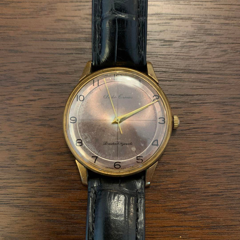 Cronos Manual Winding Watch Vintage Dress Watch J14040 Silver Collectible