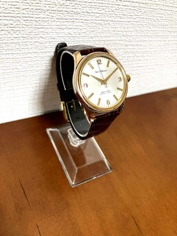 Crown 57-8000 Vintage Watch Japan Made Mechanical Movement Collectible