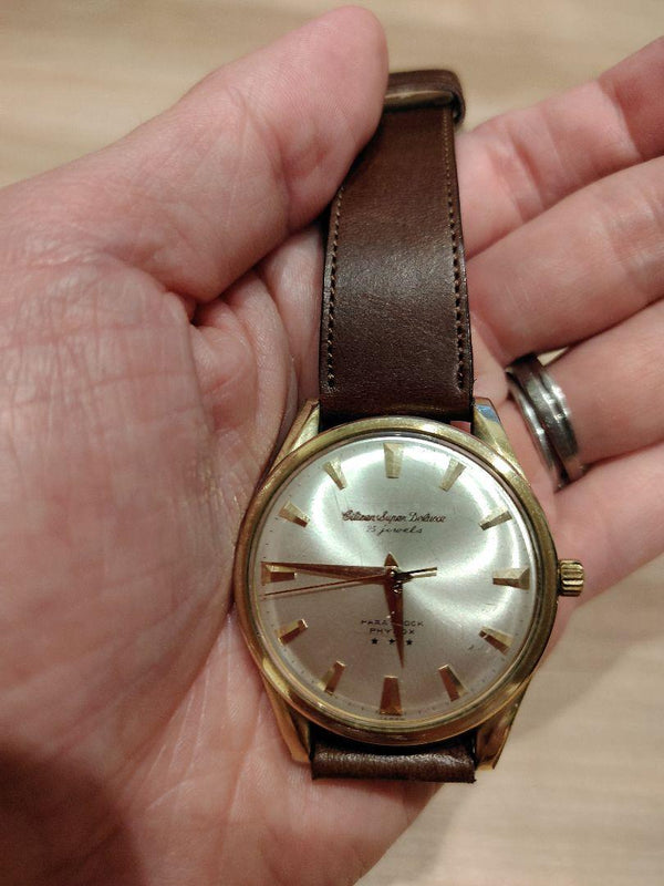 Super Deluxe Hand-winding Watch Vintage Mechanical Wristwatch