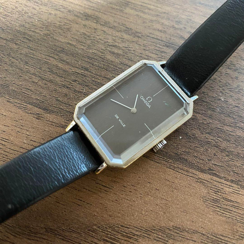 Omega Square De Ville Antique Watch Vintage Timepiece Collectible Square Face