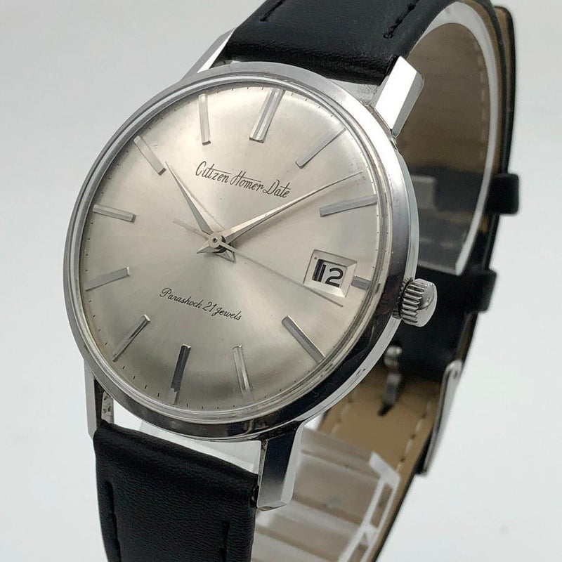 Homer Date 1960s Manual Winding Watch Overhauled Vintage Wristwatch