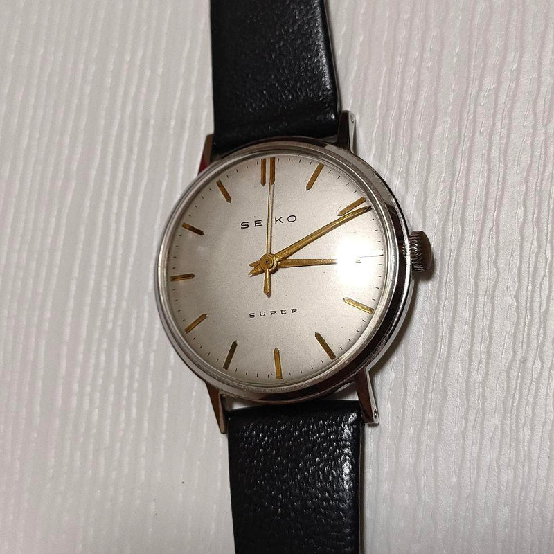 Super Hand-wound Watch Silver Dial 1950s Antique Vintage Mechanical Dress
