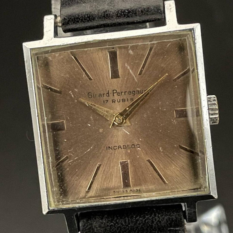 Girard-perregaux Square Bronze Mens Watch (Manual Winding) Overhauled Classic