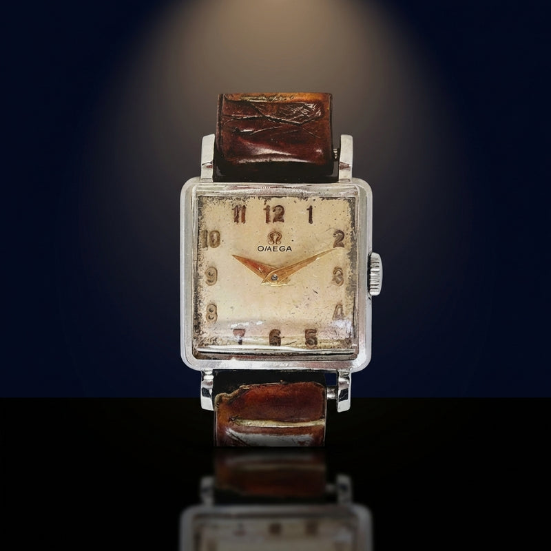 Square Hand-wound Wristwatch Vintage Antique Working Watch Collectible
