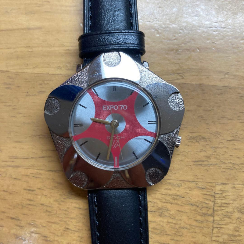 Osaka Expo 70 Flower Watch With Strap Vintage Collectible Wristwatch