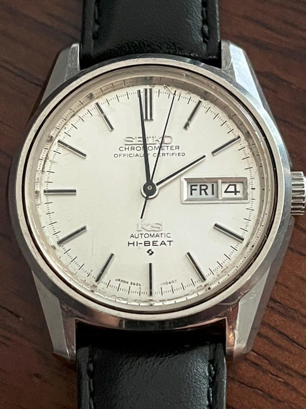 King Seiko 5626-7040 Chronometer White Dial Vintage  Watch Mens