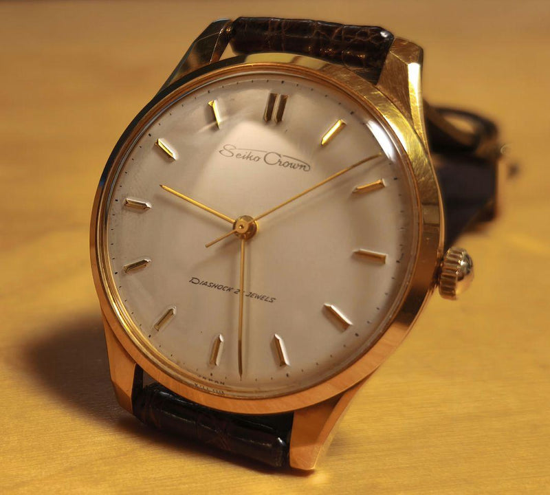 Crown 21 Jewels 1960s Vintage Watch. Seiko Crown. Mens Mechanical