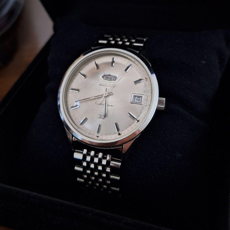 Crystal Seven 33 Jewels  Watch Serviced Vintage Mens Dress