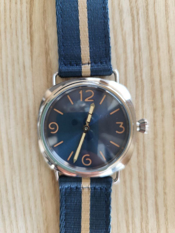 Clock Mod Hand-wound Watch Mechanical Movement Vintage Style Wristwatch