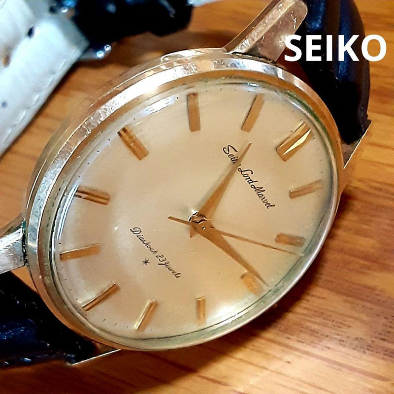 Lord Marvel Sd Dial 14k Gold-filled Manual-wind Mens Watch Vintage Dress