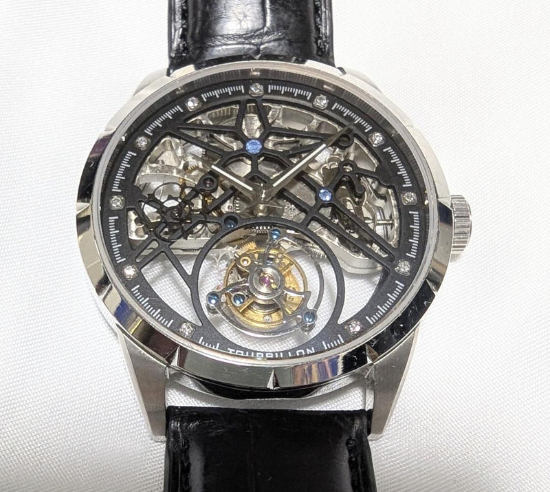 Aesop Tourbillon Hand-wound Watch Mechanical Wristwatch For Men Luxury Dress