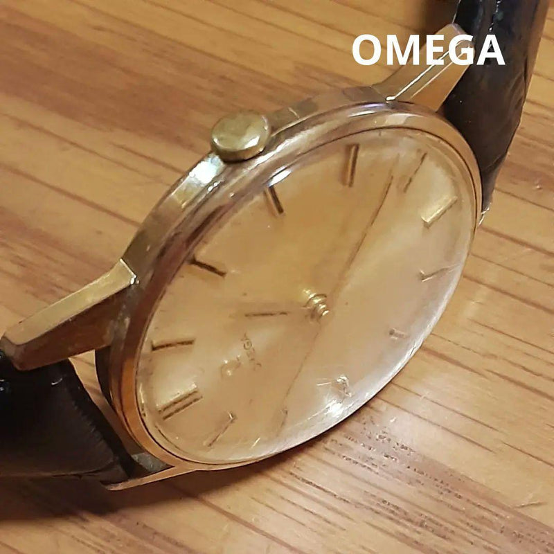 Omega Cal. 285 14772 Sc-61 Gold Hand-winding Mens Watch Vintage Mechanical