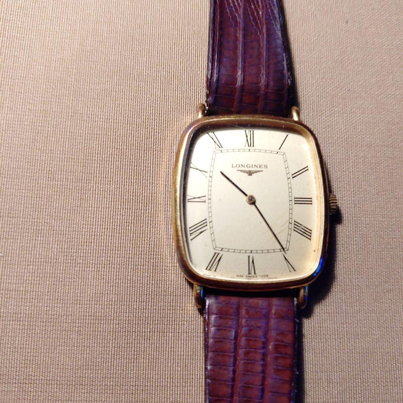 Square Manual-winding Watch Vintage Style Mechanical Movement Mens