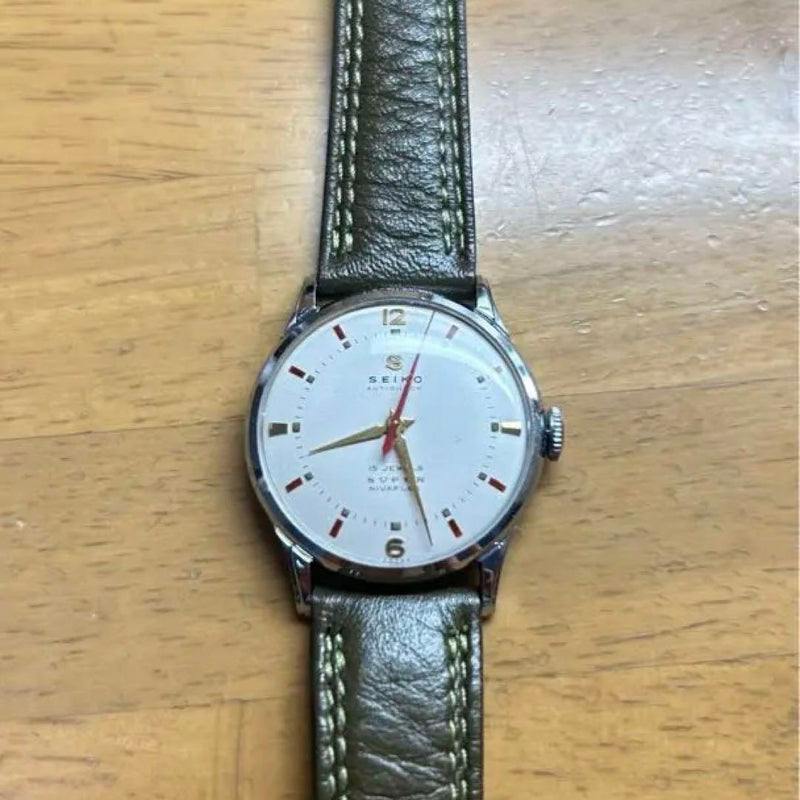 Deadstock Nivaflex Antimagnetic  Red Mechanical Watch Vintage Collectors