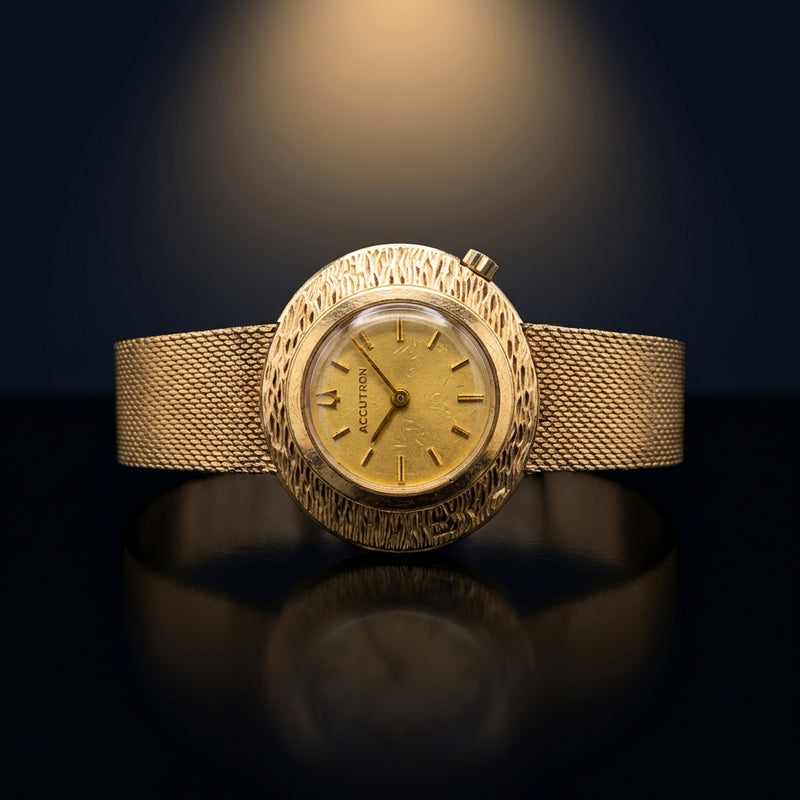 Accutron Dress Watch Not Working Vintage Analog Wristwatch As Is For