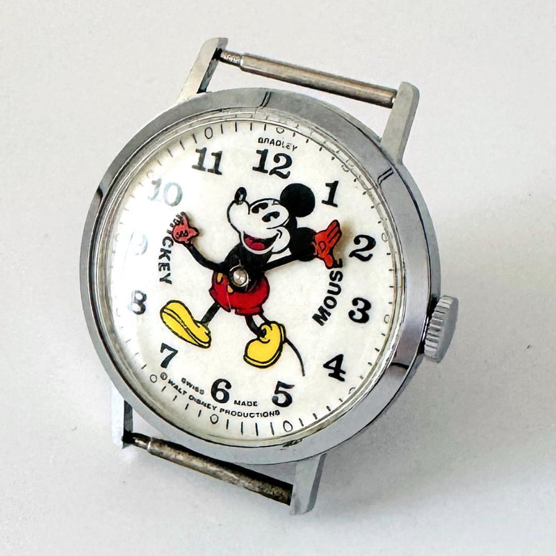 Bradley Mickey Mouse Watch 1970s Disney Belt Vintage Collectible Character