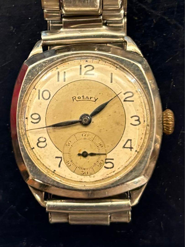 Watch 1930s-40s Denison Case Vintage Mechanical Wristwatch Collectible