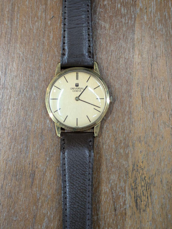 Universal Geneve Hand-wound Gold Watch Original Buckle Vintage Style