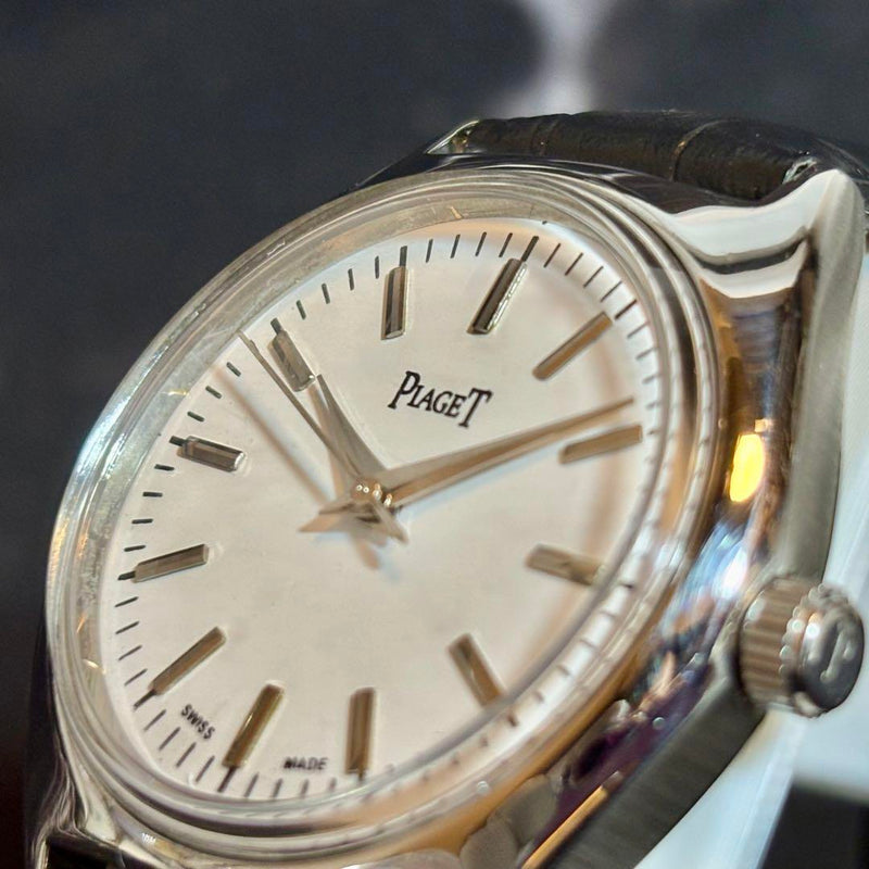 Vintage Hand-wound Watch White Dial Luxury Swiss Made Classic Timepiece