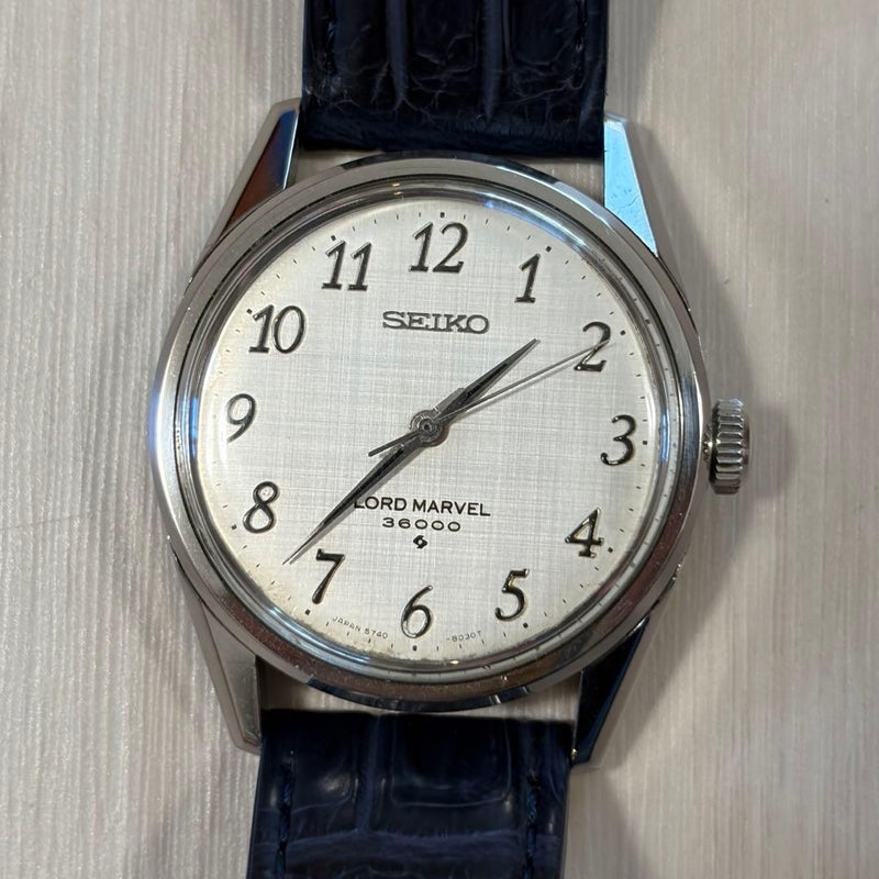 Lord Marvel 5740-8000 Hi-beat 36000 Hand-wound Watch Overhauled. Vintage