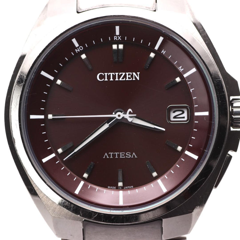 CITIZEN ATTESA H110-T016308 Eco-Drive Radio Solar Titanium 42mm Brown Mens Watch