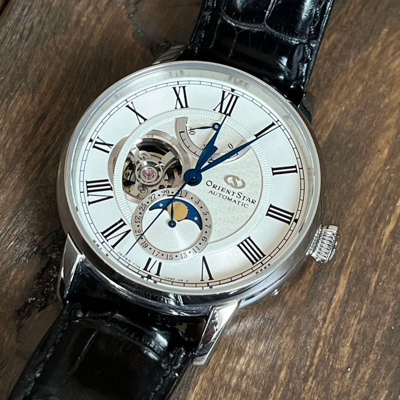 ORIENT Orient Star Mechanical Moonphase RK-AM0001S Automatic 41mm Silver Dial