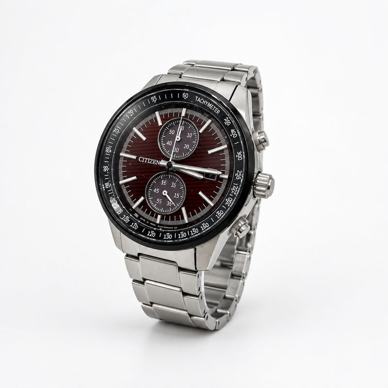 Citizen Jounetsu B642-S122147 Solar Eco-Drive Chronograph Watch 40mm Red LE 2200