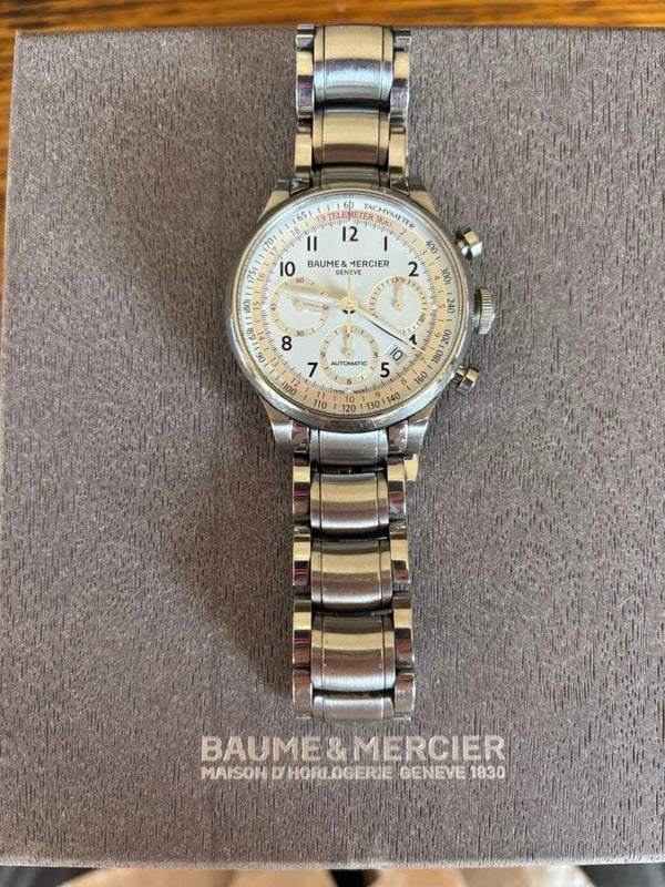 BAUME & MERCIER Capeland MDA10061 Automatic Chronograph Stainless Steel Silver