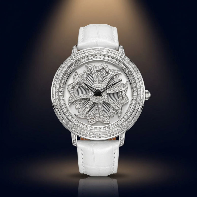 Mens Watch Japanese Quartz Leather Band Stylish Timepiece