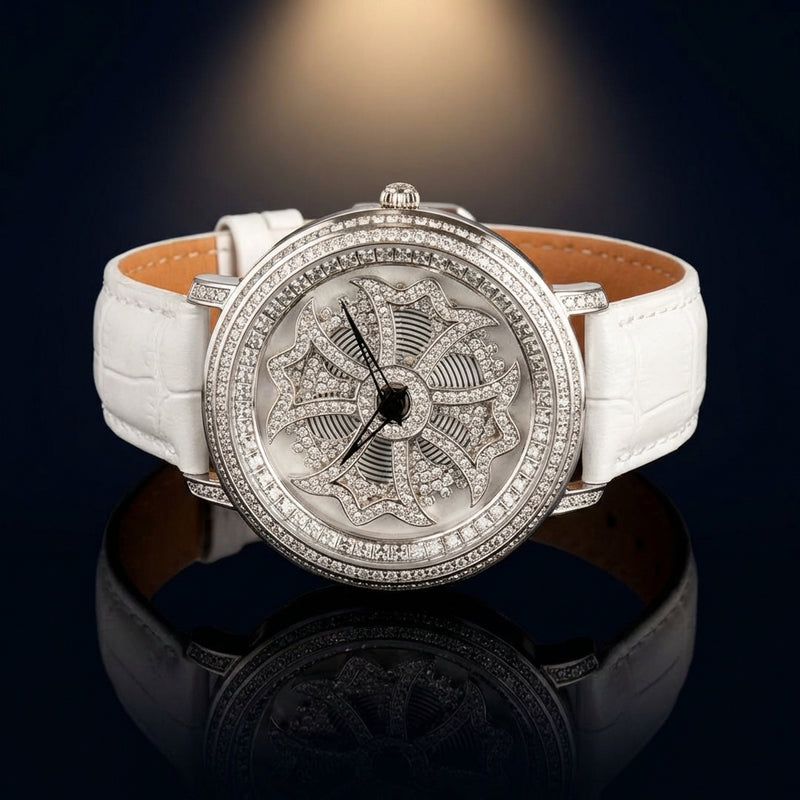 Mens Watch Leather Band Quartz Wristwatch Stylish Gents Timepiece