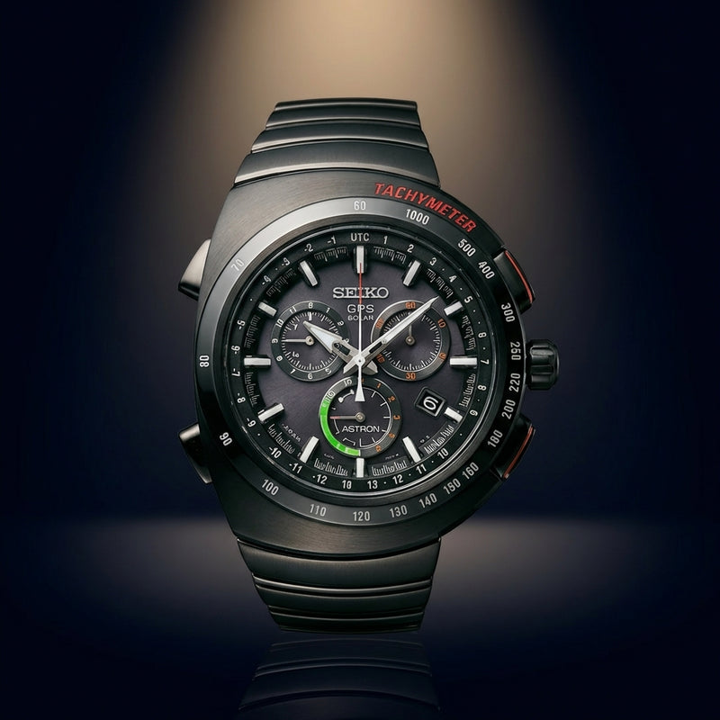 Astron Giugiaro Gps Limited Edition Sbxb121 Titanium Solar Watch Mens