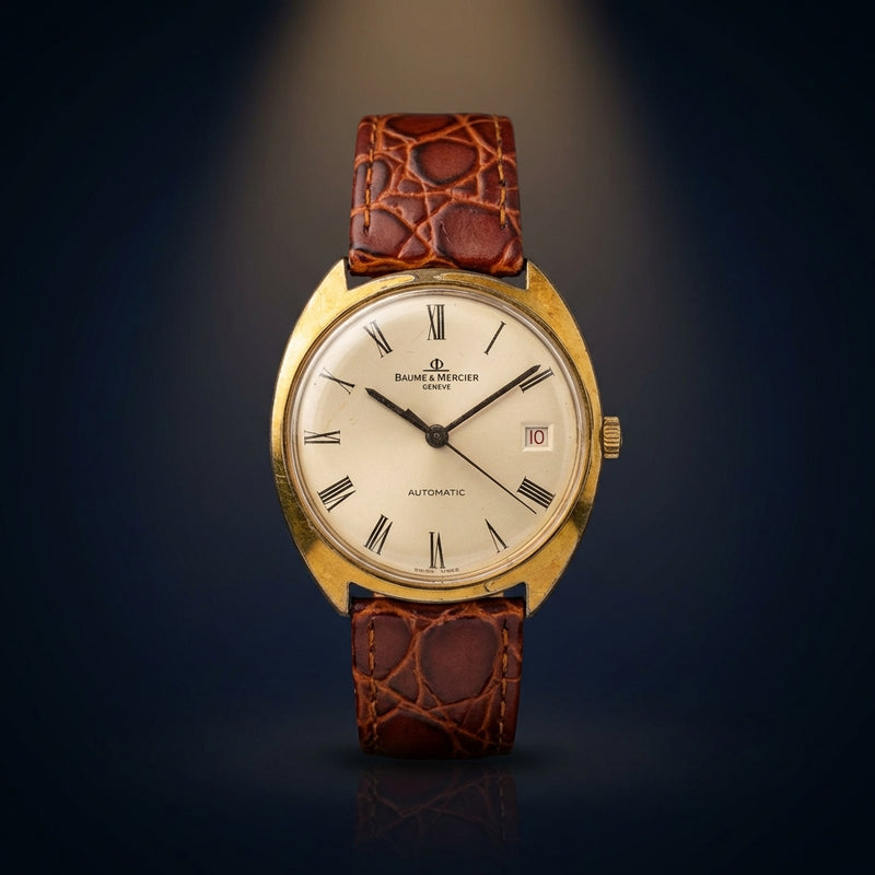 Baume Mercier Antique Watch Working Vintage Swiss Made Mens Dress