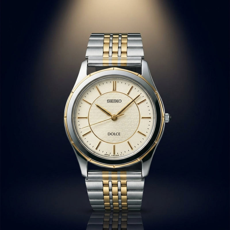 Dolce 4j40-0ab0 Quartz Watch Elegant Dress Watch Gold Tone Sapphire