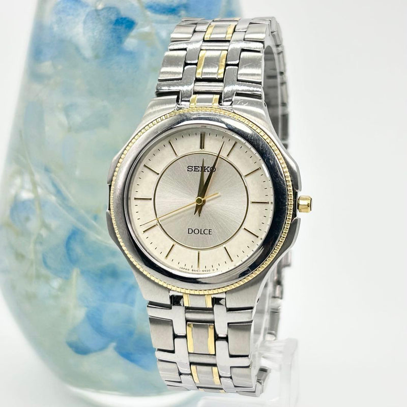 Dolce 8n41-6270 Quartz Watch Mens Dress Watch Gold Tone Sapphire Crystal