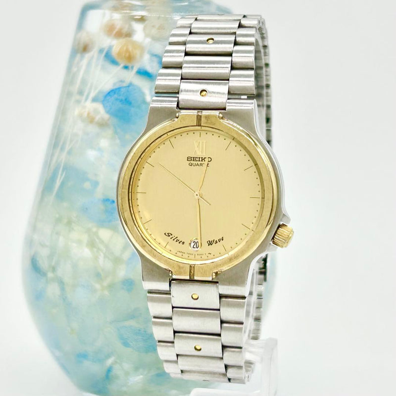 Silverwave 7432-6010 Quartz Watch Vintage Silver Tone Analog Display