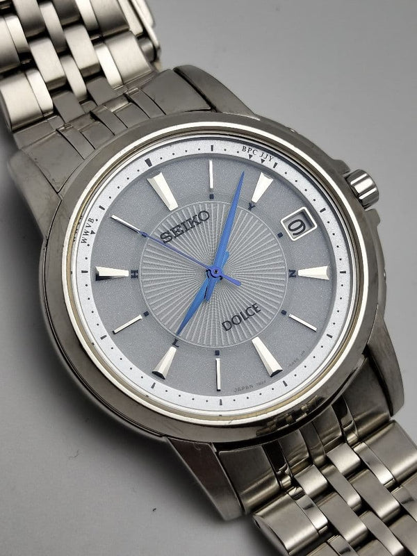 Dolce Sadz101 Radio-controlled Solar Watch Blue Dial Three-hand Display