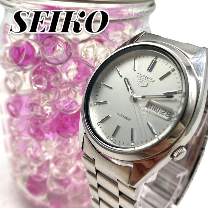 5 Watch Day-date Display Mens Working Stainless Steel Casual