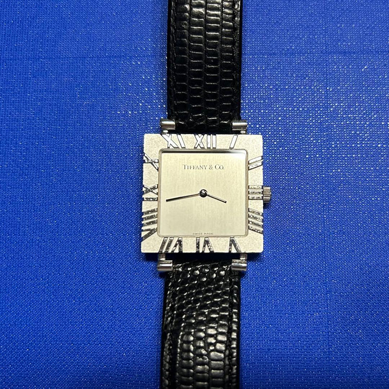 Tiffany Atlas Quartz Watch Silver Womens Wristwatch. Elegant Timepiece. No
