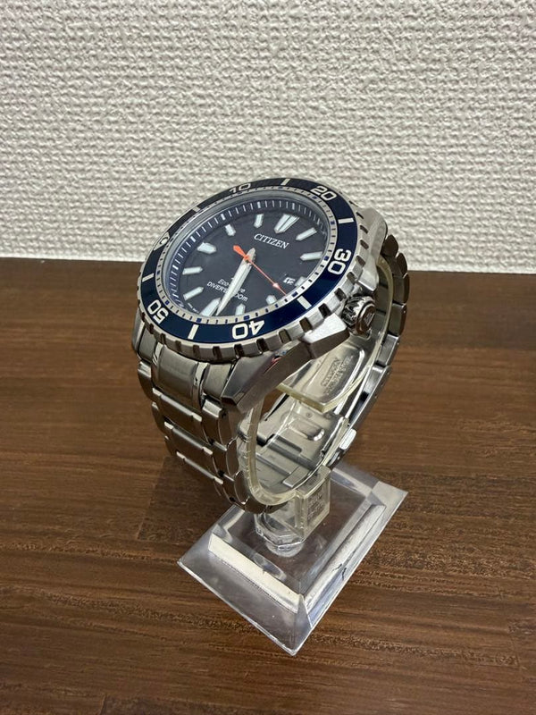 Eco-drive Promaster Dive Watch Bn0150-28e Black Dial Stainless Steel