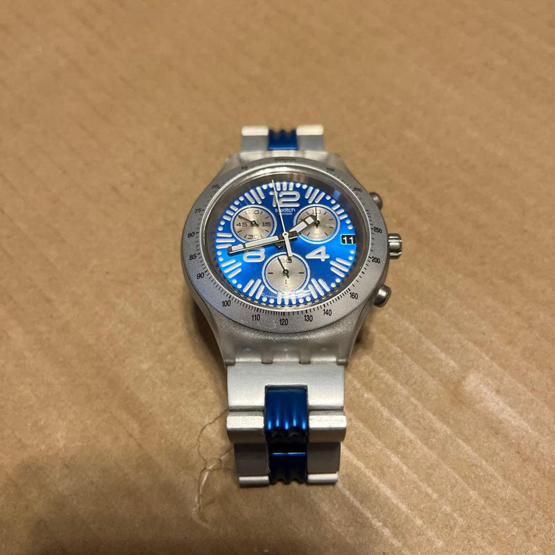 Swatch Chronograph Watch Swiss Made Quartz Casual Sport Wrist Watch