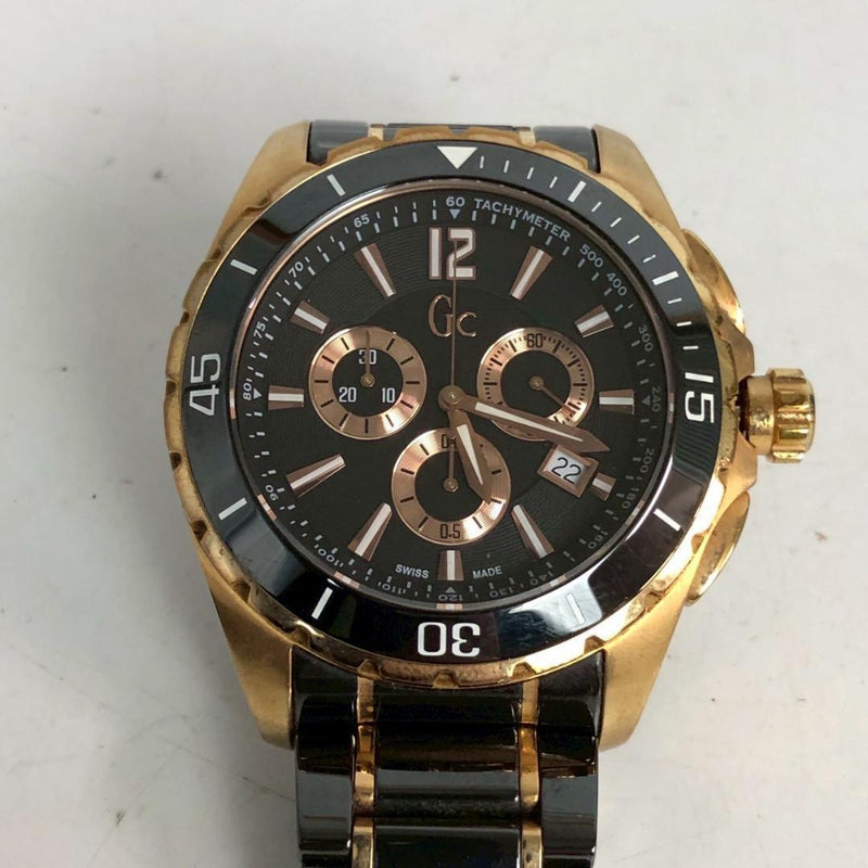Gc Guess Collection Chronograph Watch For Men Stainless Steel Quartz Timepiece