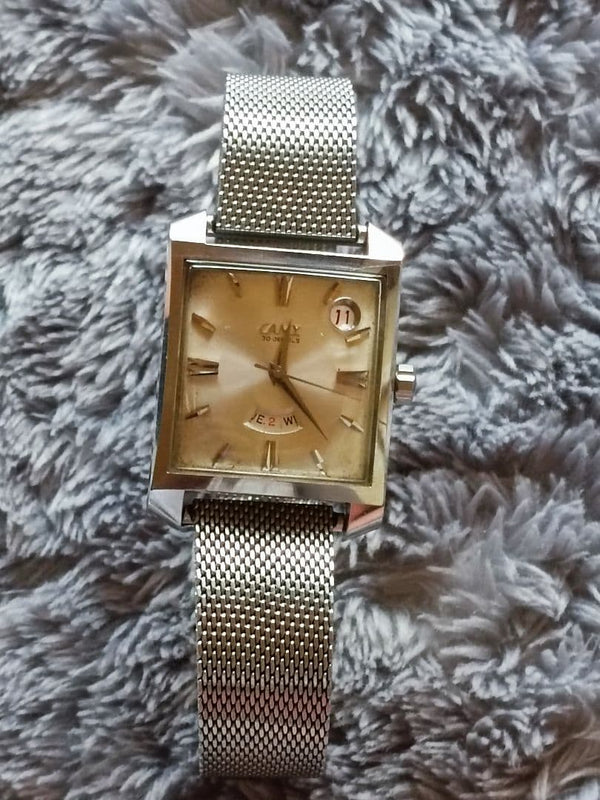 Campus 30 Jewels Mens Vintage Watch Mechanical Hand-winding Wristwatch Classic
