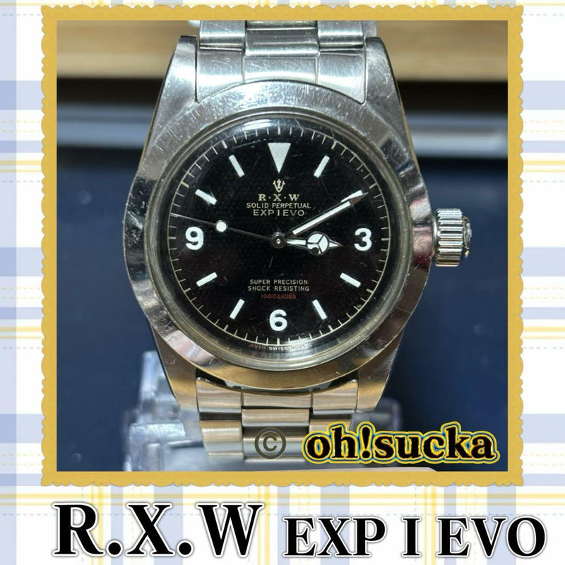 R.x.w Rxw 1016 Space Ranger Watch Rolex Homage Vintage Style Mens