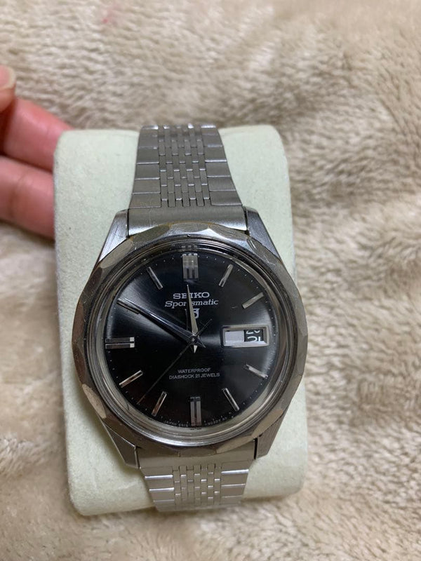 Sportmatic Wristwatch Black Dial Vintage Mens Watch Collectible