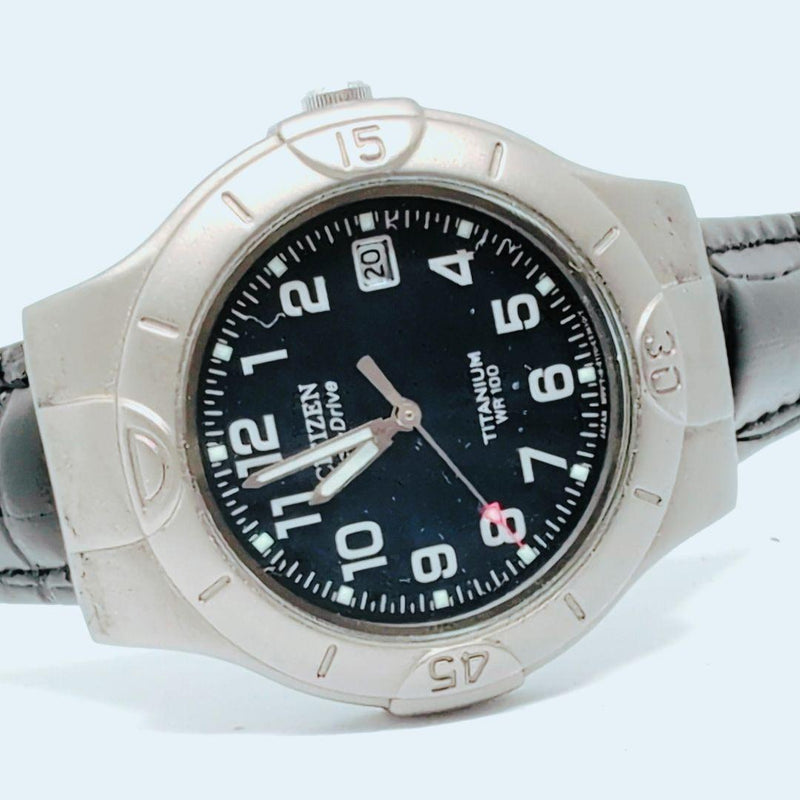 Titanium Analog Watch Mens Wristwatch Working Properly