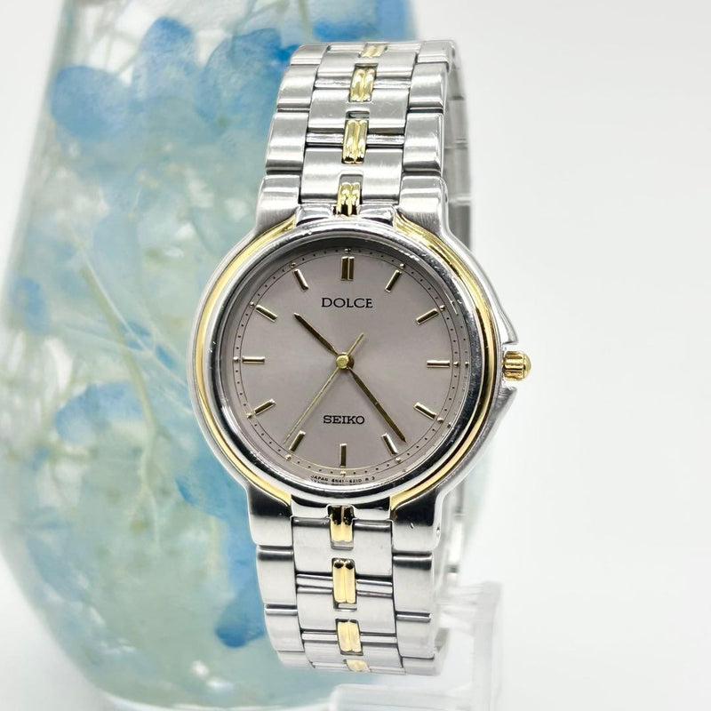 Dolce 8n41-6150 Quartz Watch Mens Dress Watch Gold Tone Japan Made