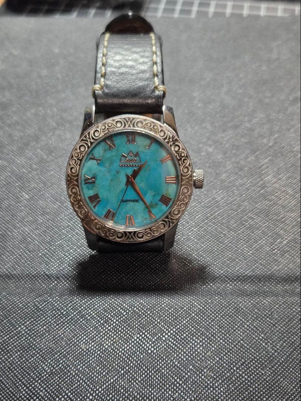 Turquoise Watch Womens Fashion Wristwatch Analog Quartz Casual Style Perfect