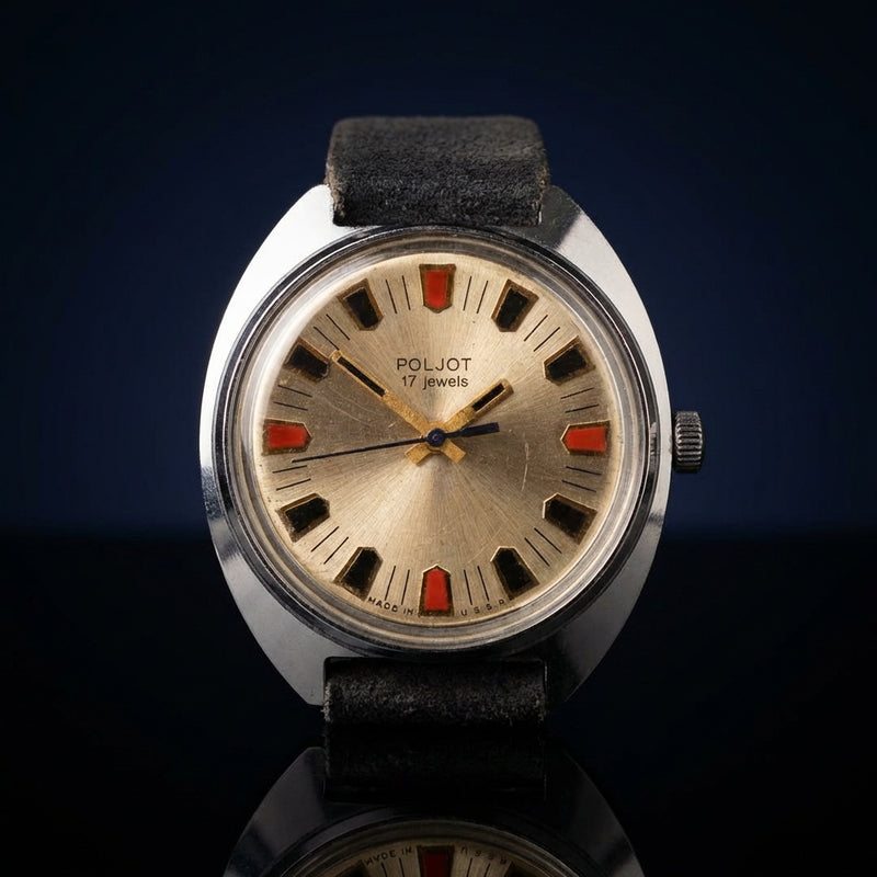 Hand-wound Watch 17 Jewels Ussr Vintage Mechanical Wristwatch